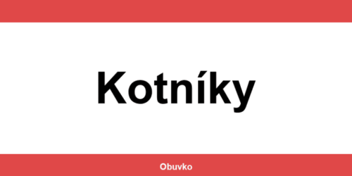 Kontakt na predajne CCC v lokalite Kotníky