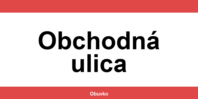 Kontakt na predajne CCC v lokalite Obchodná ulica