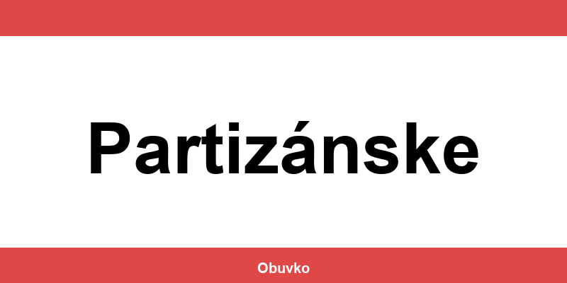 Kontakt na predajne CCC v lokalite Partizánske